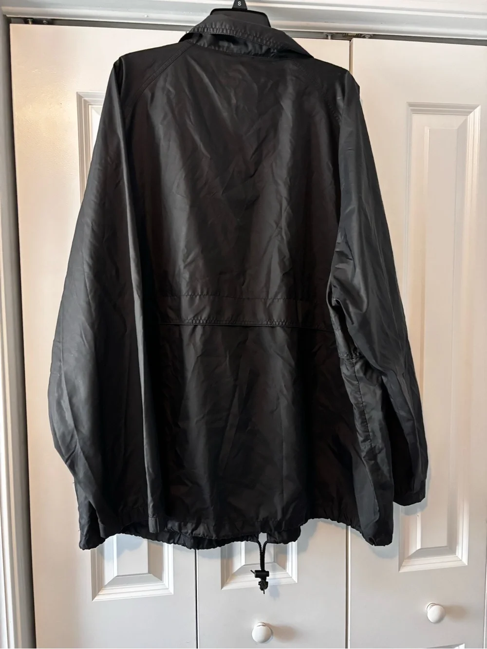 Vintage black Arnold Palmer golf raincoat